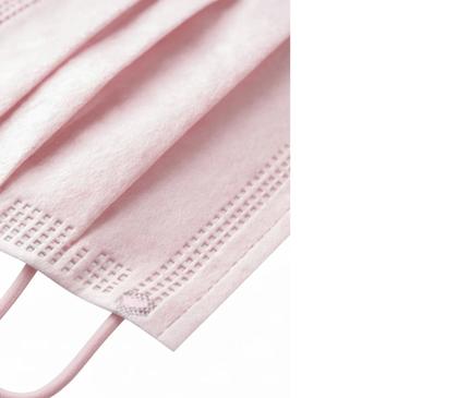 Imagem de Mascara Descartavel Rosa Tripla Com Elastico C/ 50 - Talge