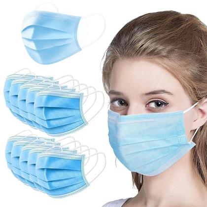 Imagem de Máscara Descartável Tripla Com Elástico Pack 50 Unidades