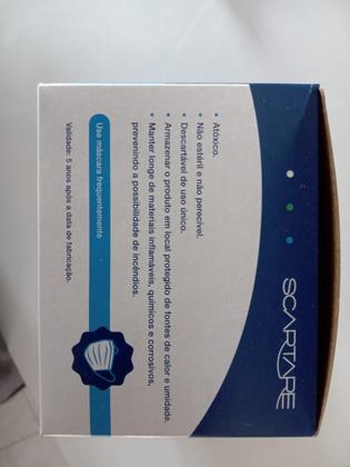 Imagem de Máscara Descartável Tripla de Proteção Facial com Clips e Elásticos c/ 50un