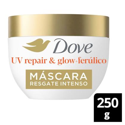 Imagem de Máscara Dove UV Repair e Glow Ferúlico 10 em 1 Resgate Intenso Expert em Danos 250g