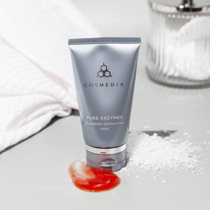 Imagem de Máscara esfoliante COSMEDIX Pure Enzymes Cranberry para pele seca