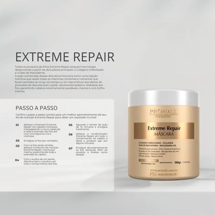 Imagem de Máscara Extreme Repair 500g Ultra Nutrição Pós Quimica  ProHall Professional
