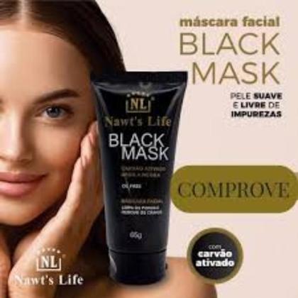 Imagem de Máscara Facial Black Nawts Life com Carvão Ativado  Controla Oleosidade e Hidrata