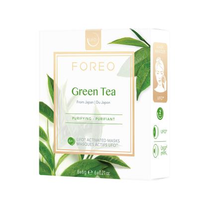Imagem de Máscara facial FOREO Green Tea UFO Activated, pacote com 6 unidades para pele manchada