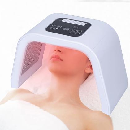 Imagem de Máscara Facial LED Caweiya - 7 Cores de Cromoterapia para Cuidados com a Pele