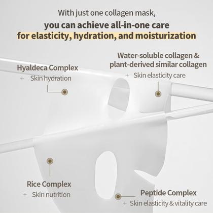 Imagem de Máscara facial NACIFIC em gel de colágeno com conjunto de peptídeo de arroz 4EA