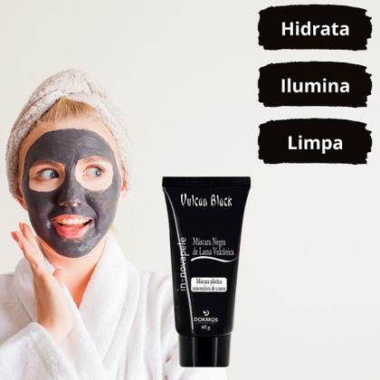 Imagem de Máscara Facial Vulcan Black Peel Off + Renovil Sérum Potencializador Juventude