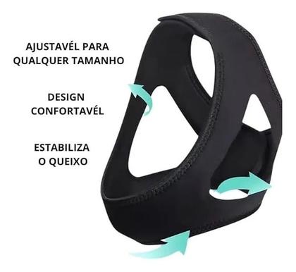 Máscara Faixa De Cabeça Anti Ronco Apneia Ajustável Dormir - Genérica ...