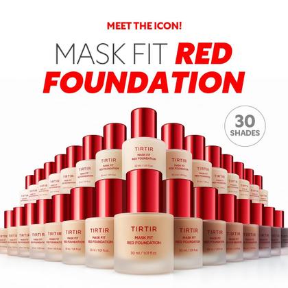 Imagem de Máscara Foundation TIRTIR Fit Red 33C Hazel 30 ml de longa duração