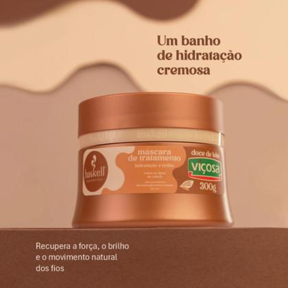 Imagem de Máscara Haskell Doce de Leite Viçosa + Bananeira 300g+Escova