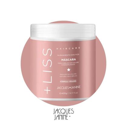 Imagem de Máscara Hidratação Tratamento Creme Antifrizz Lisos Alisados Hair Care Liss Jacques Janine 400g