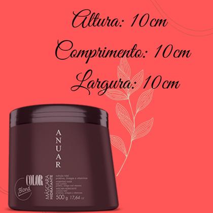 Imagem de Máscara Hidratante Cabelos Loiros  e com Luzes Color Blond 500g - Anuar