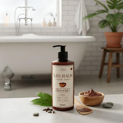 Imagem de Máscara hidratante Naturalis Theros Therapy Fortificante crescimento capilar com Argila