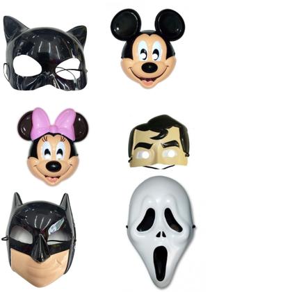 Imagem de Mascara Infantil De Personagens Plastico Fantasias Carnaval