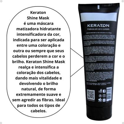 Imagem de Máscara Intensificadora Keraton Kert Shine Mask Preto 240g