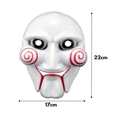 Imagem de Mascara Jogos Jigsaw Fantasia Halloween Carnaval Terror 