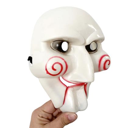 Imagem de Mascara Jogos Jigsaw Fantasia Halloween Carnaval Terror 