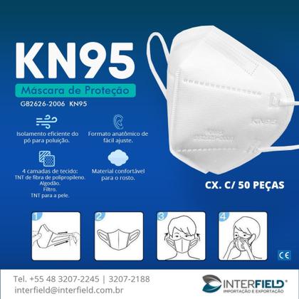 Imagem de Mascara KN95 - Caixa c/ 50 un