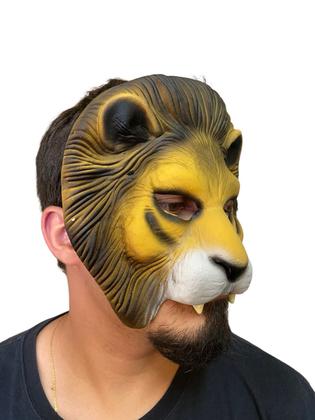 Imagem de Máscara Leãozinho Metade do rosto de Látex com Elástico
