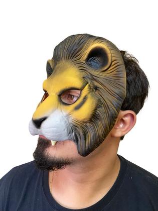 Imagem de Máscara Leãozinho Metade do rosto de Látex com Elástico