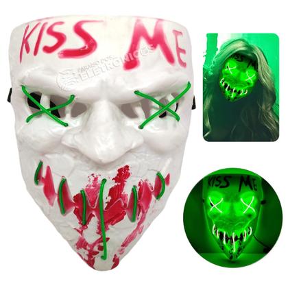 Imagem de Máscara Led Fluorescente Festa Balada Rave Halloween Cosplay XM21121