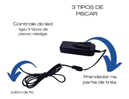 Imagem de Máscara Led Neon Caveira Pisca Halloween Festa Rave