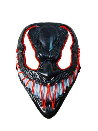 Imagem de Máscara Led Venom Aranha Festa Carnaval Cosplay Halloween