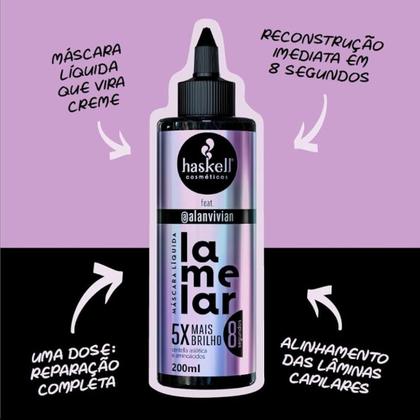 Imagem de Máscara Líquida - Haskell - Brilho Lamelar 200ml