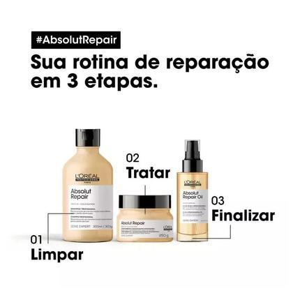 Imagem de Máscara LOréal Professionnel Absolut Repair Gold Quinoa + Protein 250ml