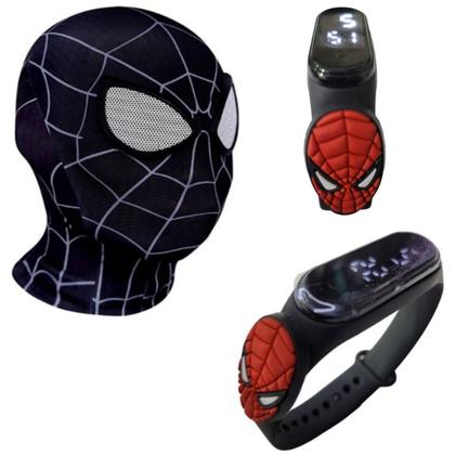 Imagem de Máscara,luva lança-dardos e relógio infantil Homem-Aranha_DT