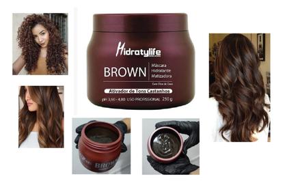 Imagem de Mascara Matizadora Cabelo Castanho Brown 250G Mairibel