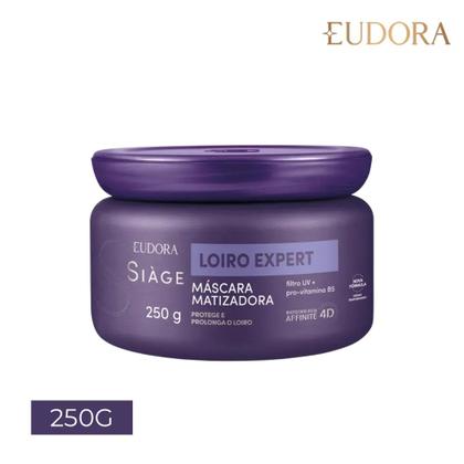 Imagem de Máscara Matizadora Loiro Expert Desamareladora Violeta Platinado Hidratação 250g Eudora Siàge