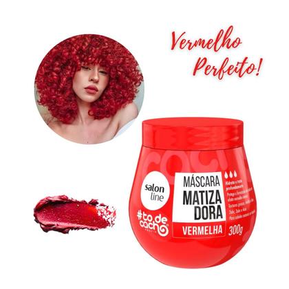 Imagem de Máscara Matizadora todecacho Vermelha 300g Salon Line