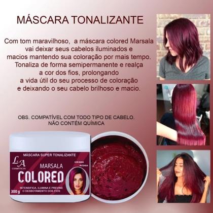 Imagem de Máscara Matizadora Tonalizante - Sem Amônia - Resultado 100% Natural - L&A Cosméticos 300g