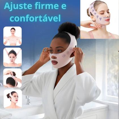 Imagem de Mascara Modeladora Rosto Lifting facial SkinCare Reduz Papada Antirrugas Todo Tipo De Pele