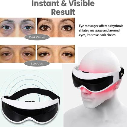 Imagem de Mascara Óculos Massageador De Olhos Magnetico Anti Olheiras
