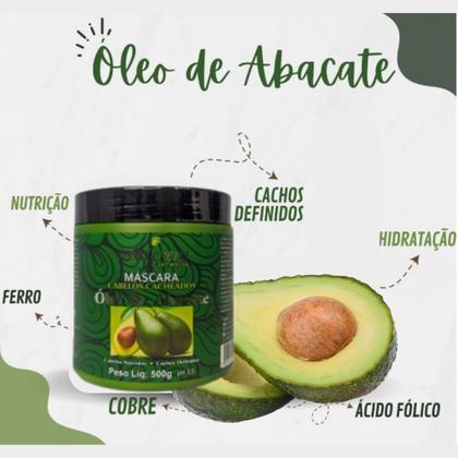 Imagem de Máscara Óleo de Abacate Maycrene Nutrição,  Cabelos Ressecados E Sem Brilho, Creme, Manteiga Blend De Óleos, Nutre Sem Pesar, 