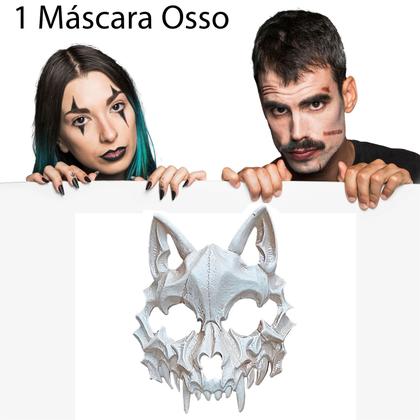 Imagem de Máscara Osso Animal Lobo Esqueleto Caveira Halloween