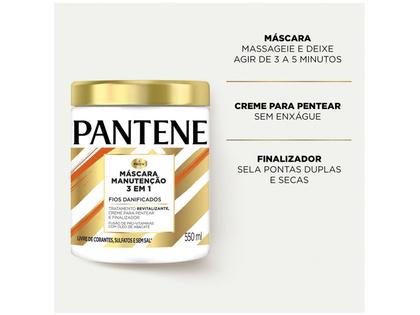 Imagem de Máscara Pantene Manutenção Fios Danificados 3 em 1 550ml