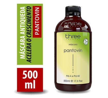 Imagem de Máscara Pantovin Fortificante Capilar  Three Therapy Cresce 3 X Mais 500ml