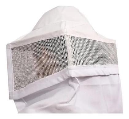Imagem de Máscara Para Apicultura Tela Com Chapéu Integrado Ventilado Brim Algodão