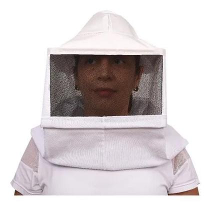 Imagem de Máscara Para Apicultura Tela Com Chapéu Integrado Ventilado Brim Algodão