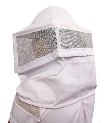 Imagem de Máscara Para Apicultura Tela Com Chapéu Integrado Ventilado Brim Algodão