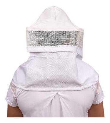 Imagem de Máscara Para Apicultura Tela Com Chapéu Integrado Ventilado Brim Algodão