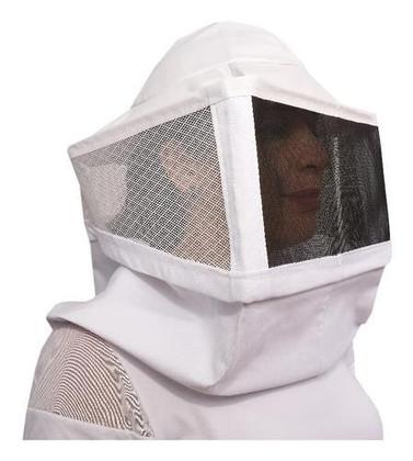 Imagem de Máscara Para Apicultura Tela Com Chapéu Integrado Ventilado Brim Algodão