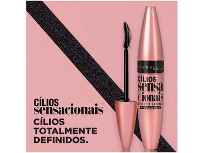 Imagem de Máscara para Cílios Maybelline Cílios Sensacionais Preta