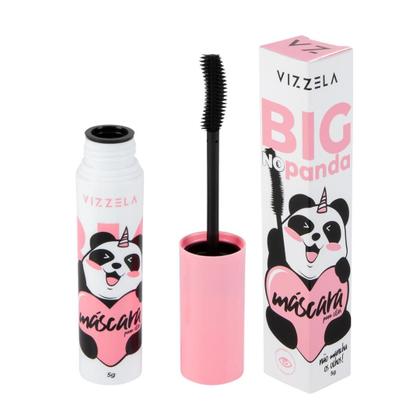 Imagem de Máscara Para Cílios Rímel Big No Panda Vizzela Preta Volume Volumão Pincel Curvado