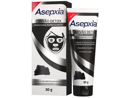 Imagem de Máscara Peel Off Asepxia Carvão Detox Antiacne e Anticravos