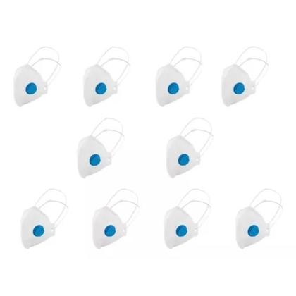 Imagem de Máscara PFF2 com Válvula  Kit com 150 Unidades para Máxima Filtragem
