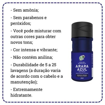 Imagem de Máscara Pigmentante Kamaleão Color Arara Azul 150ml